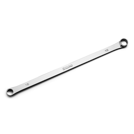 Capri Tools 16 mm x 18 mm 0-Degree Offset Extra-Long Box End Wrench CP11800-1618
